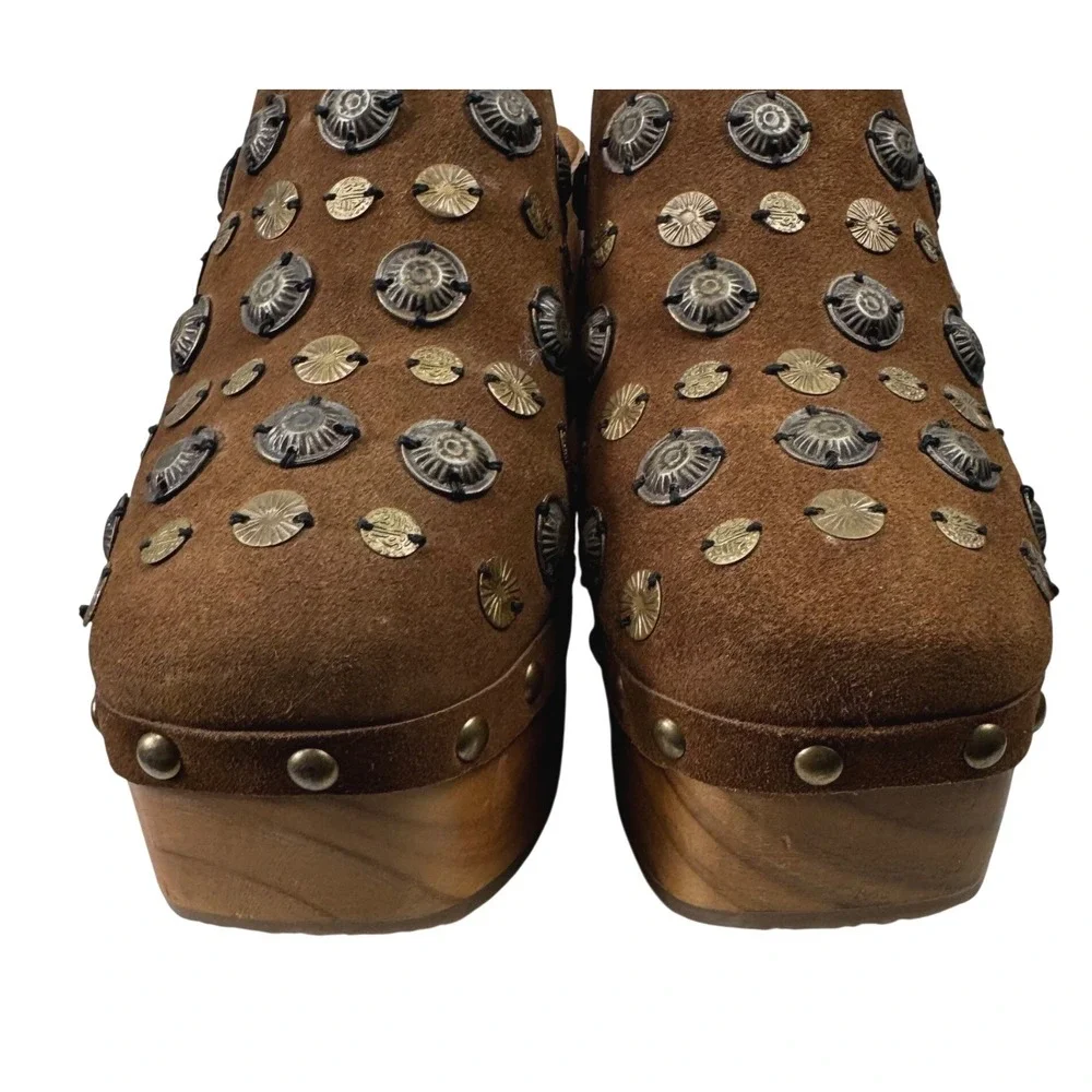 Free People Tan Studded Clogs - Picture 10 of 16